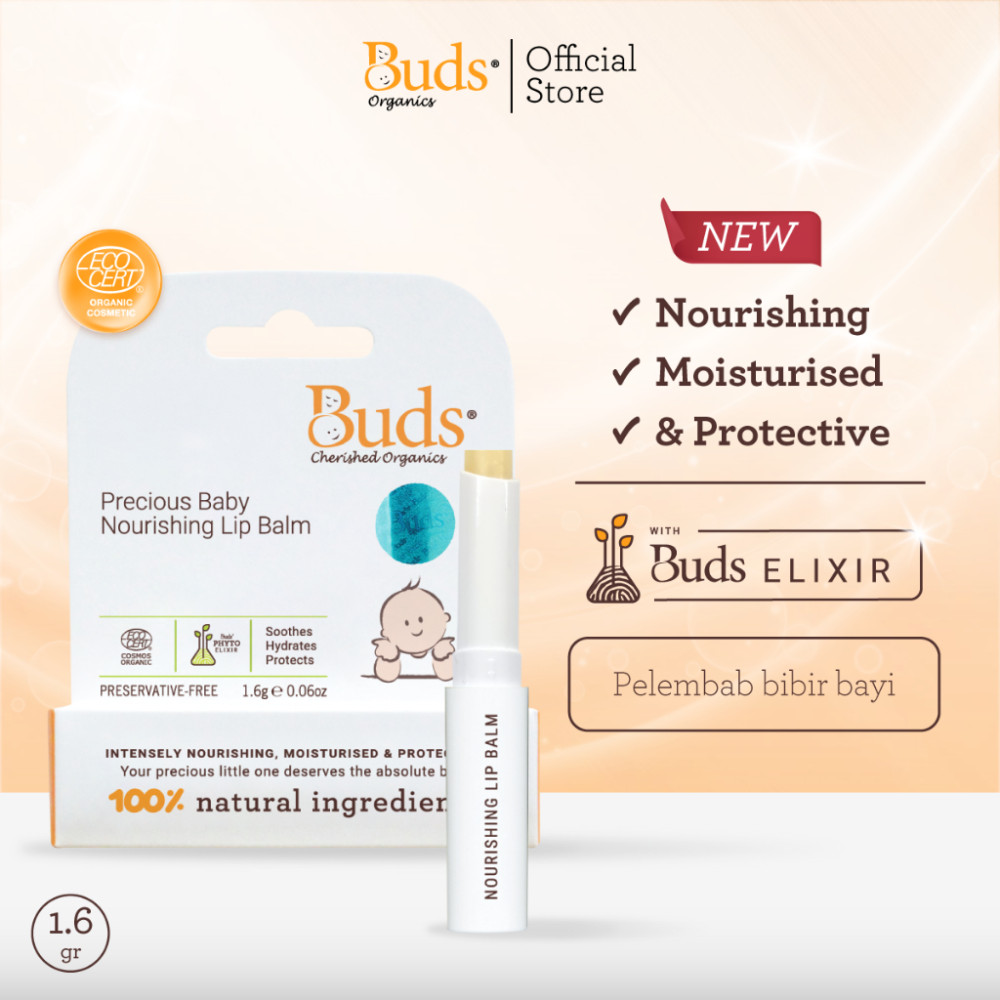 BUDS CHERISED ORGANICS PRECIOUS BABY NOURISHING LIPBALM