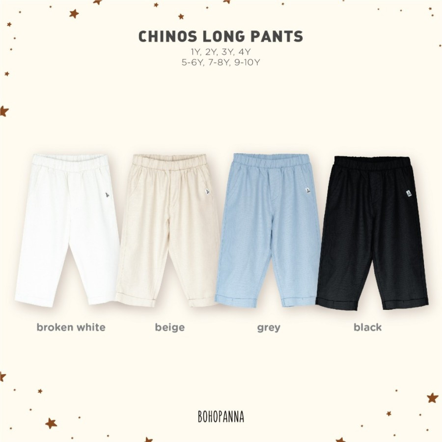 BOHO CHINOS LONG PANTS BEIGE 5-6Y