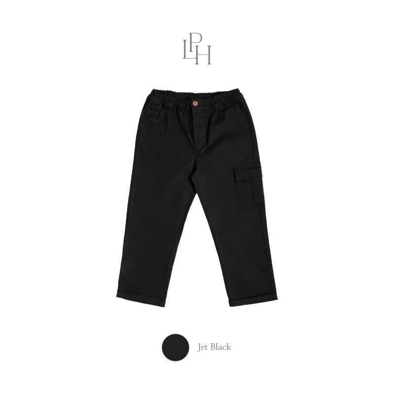PALMERHAUS LONG CARGO PANTS 2.0 JET BLACK 2Y