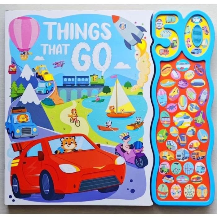 HBB THINGS THAT GO SOUNDS BOARD BOOK WITH 50 SOUNDS!