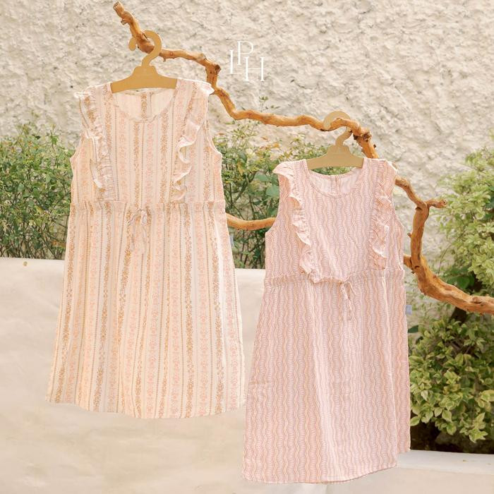 PALMERHAUS STELLA DRESS PINK STRIPES 4Y