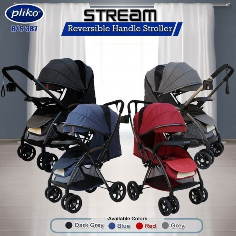 PLIKO STROLLER STREAM 387 BLACK