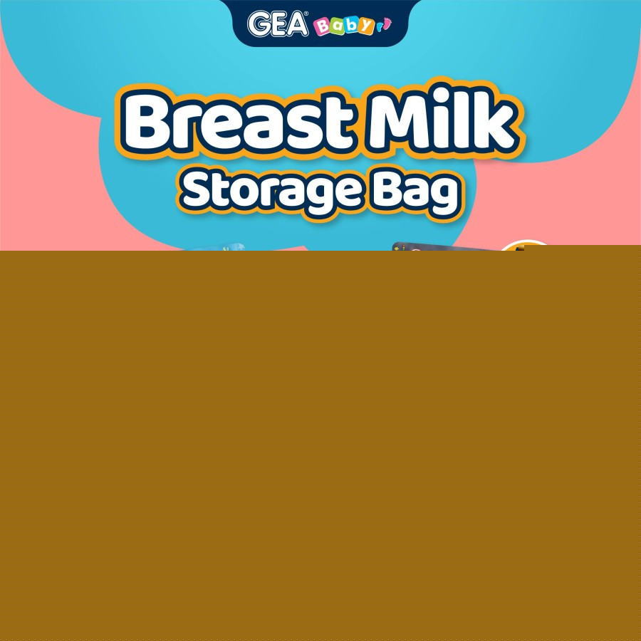 GEABABY BREASTMILK POUCH 120ML UNICORN WHITE