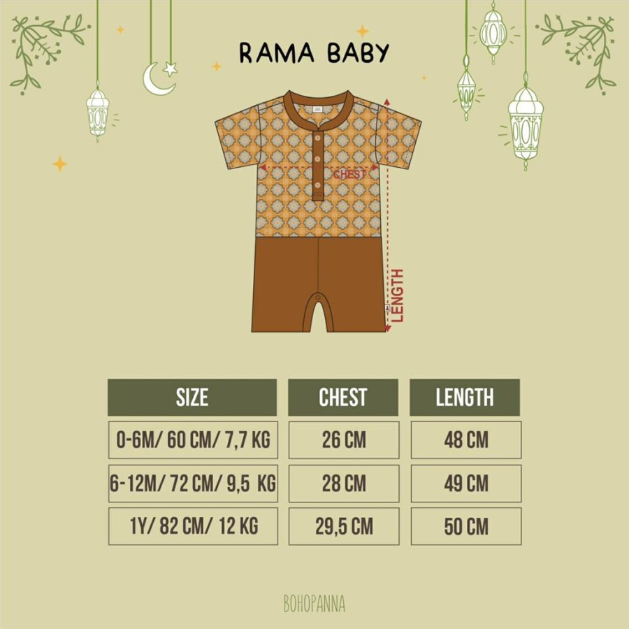 Baby Ramasore Tododo - BOHO RAMA BABY SET ANGKASA 0-6M