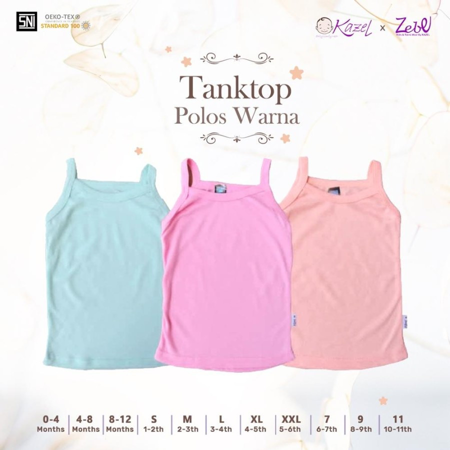 KAZEL TANKTOP POLOS WARNA 11