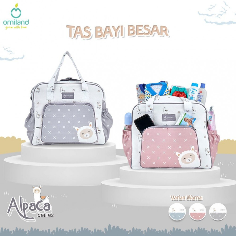 OMILAND TAS BAYI BESAR ALPACA SERIES PEACH OB27202