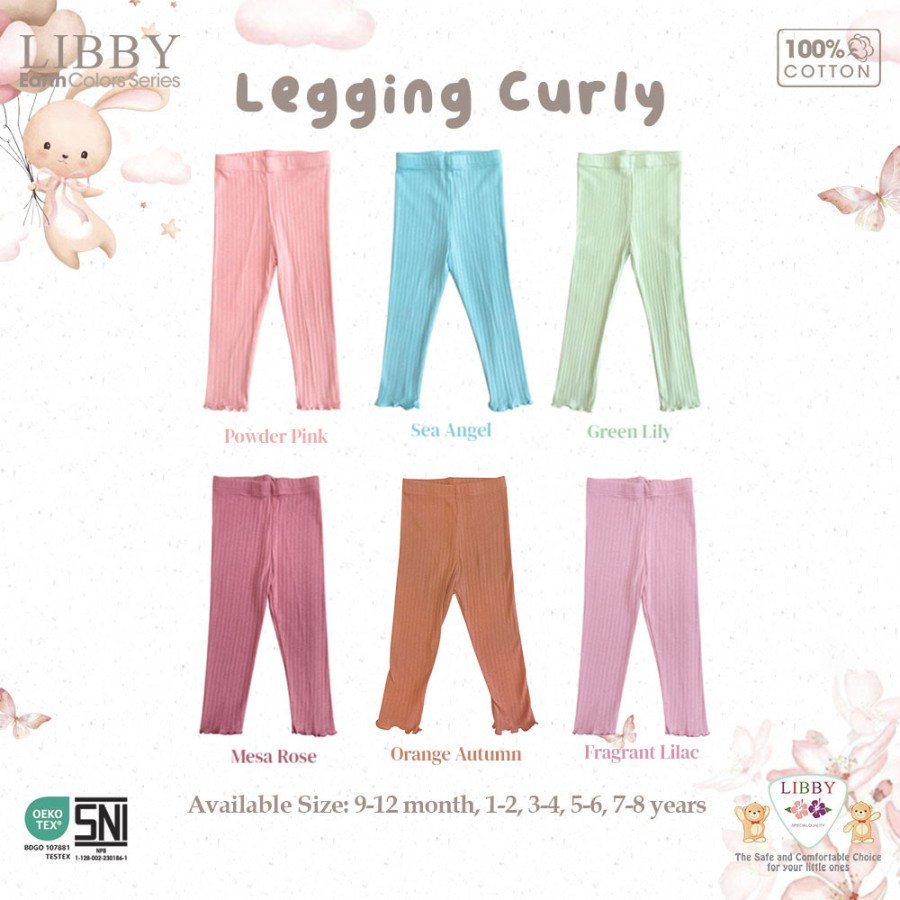 LIBBY LEGGING CURLY V.3 POWDER PINK 5-6Y
