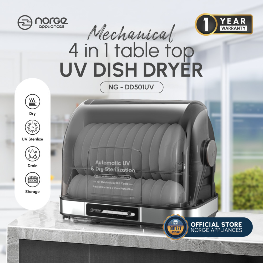 NORGE 4IN1 TABLE TOP UV DISH DRYER 50L NG-DD501UV