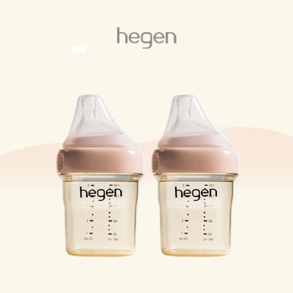 HEGEN PCTO 150ML/5OZ FEEDING BOTTLE PPSU (2-PACK) PINK