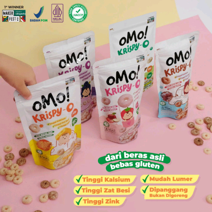 OMO KRISPY-O APPLE STRAWBERRY