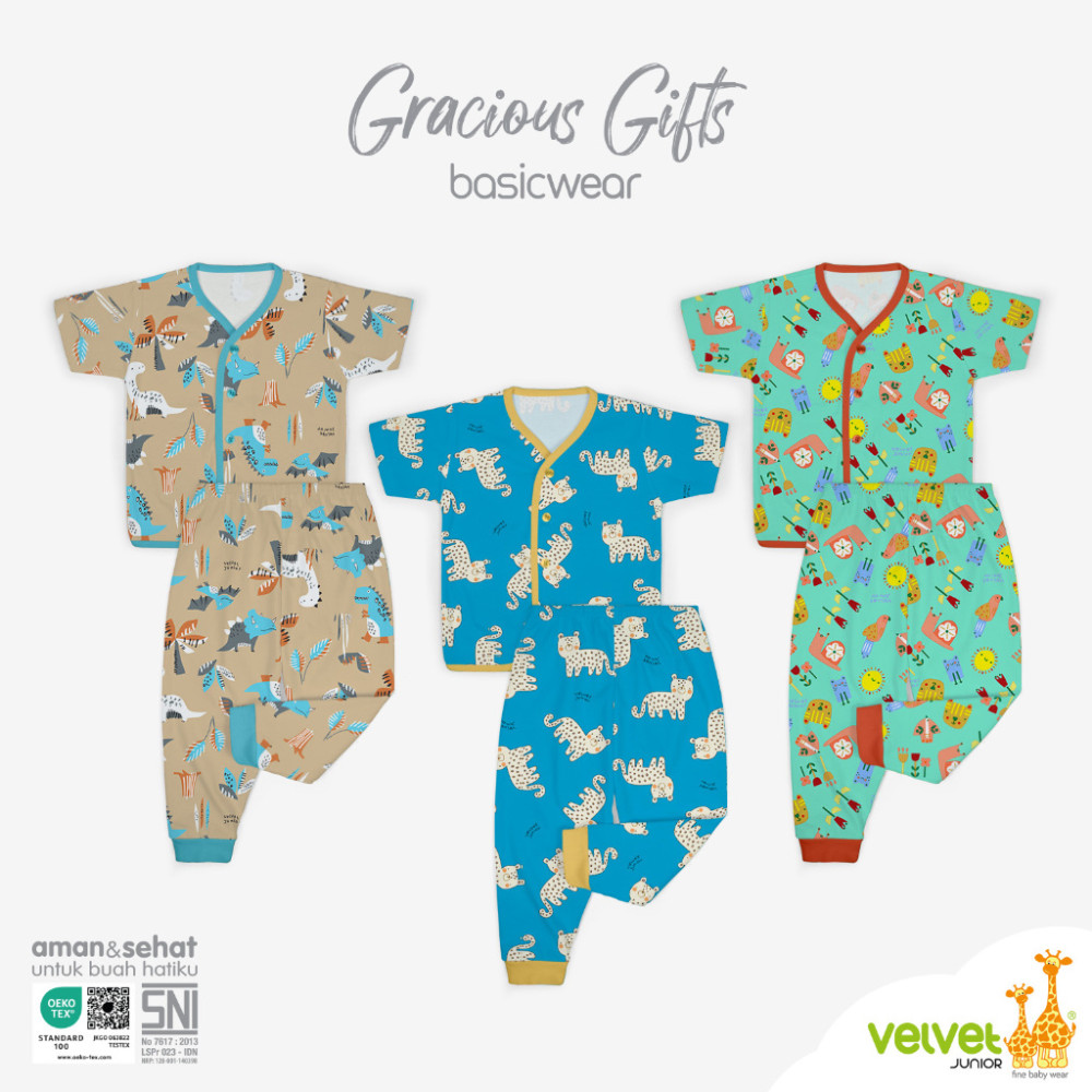 VELVET STLN KT PDK PNJG S 3PCS GRACIOUS GIFTS