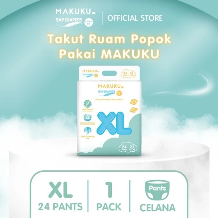 MAKUKU AIR DIAPERS COMPORT FIT PANTS XL24