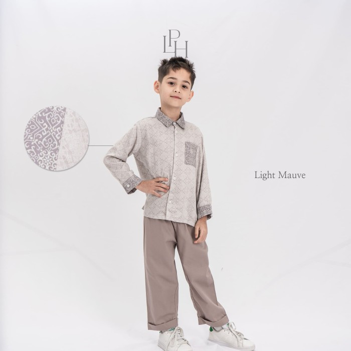 PALMERHAUS ARYA BOY ATTIRE SET LIGHT MAUVE 3Y