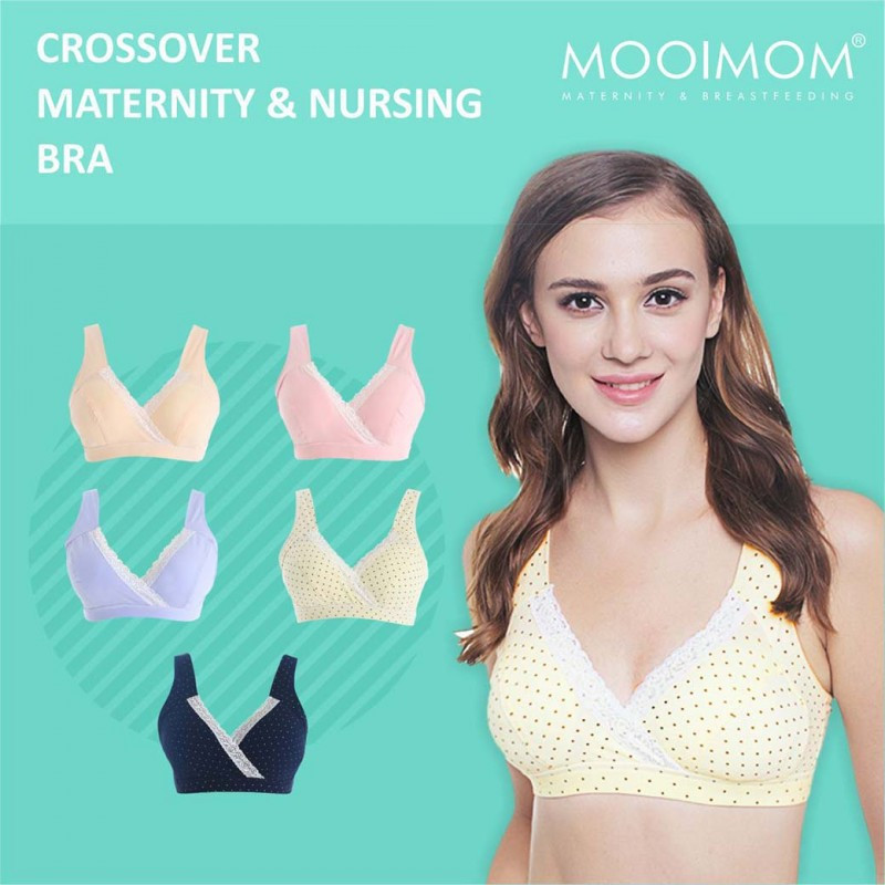 MOOIMOM CROSSOVER MATERNITY & NURSING BRA B6886P 85/XL