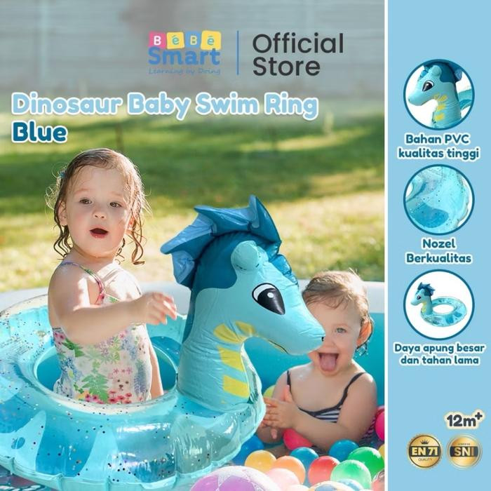 BEBE SMART SWIM RING BBS 3902 BLUE DINOASUR