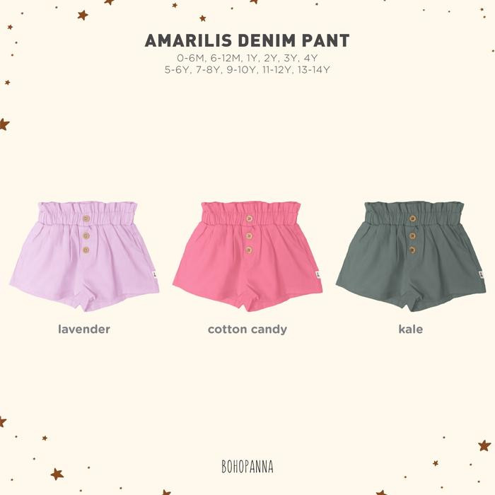 BOHO AMARILIS DENIM PANT KALE - 6-12M