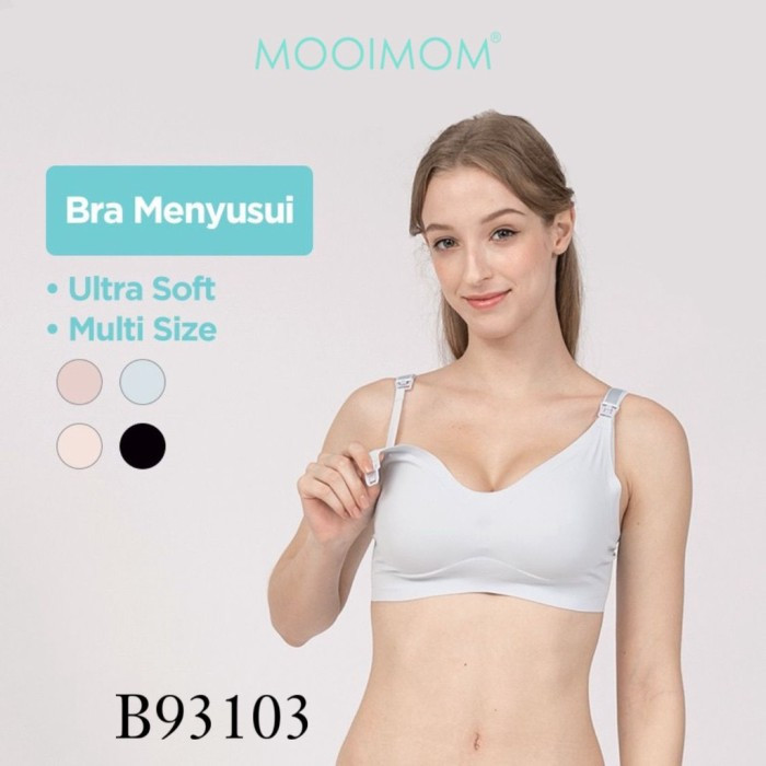 MOOIMOM SUPER SOFT SEAMLESS MATERNITY & NURSING BRA NUDE XL B93103F