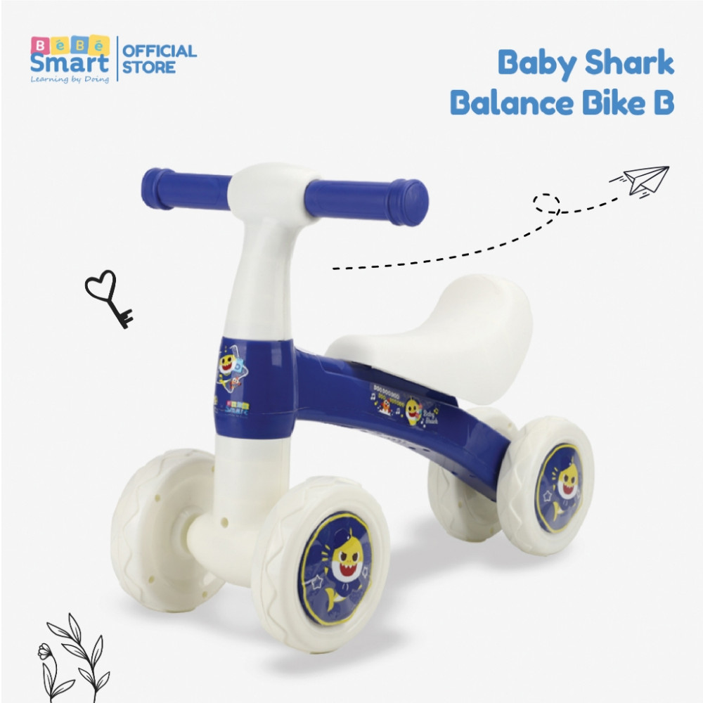 BEBE SMART BALANCE BIKE BABY SHARK A BLUE BBS 3601