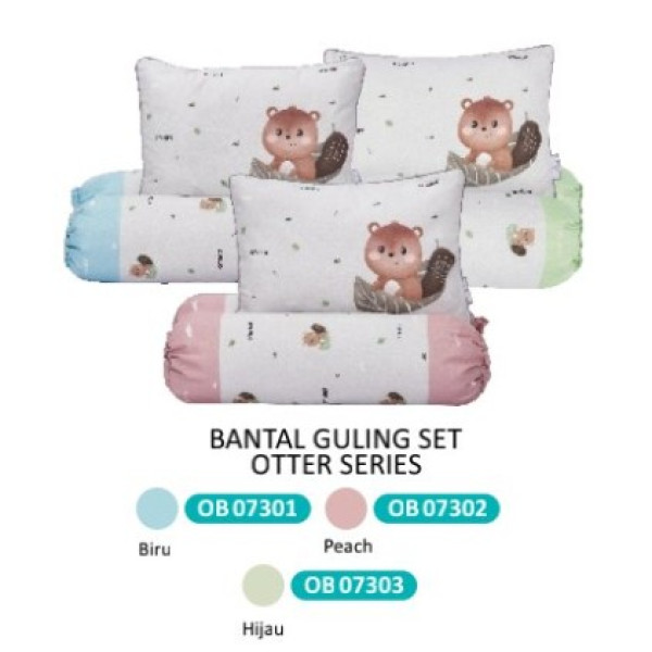 OMILAND BANTAL GULING SET OTTER SERIES PEACH OB07302