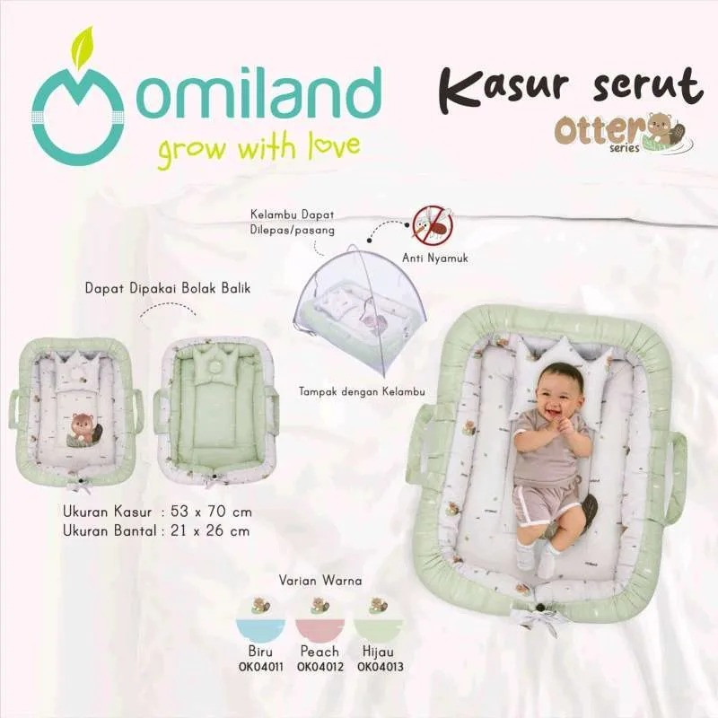 OMILAND KASUR BAYI LIPAT SERUT OTTER SERIES PEACH OK04012