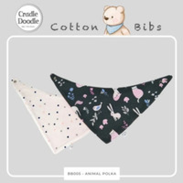 CRADLE DOODLE BIBS 2 PCS