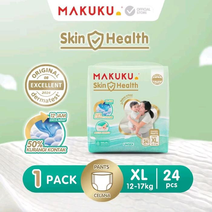 MAKUKU DIAPERS SKIN HEALTH PANTS XL24