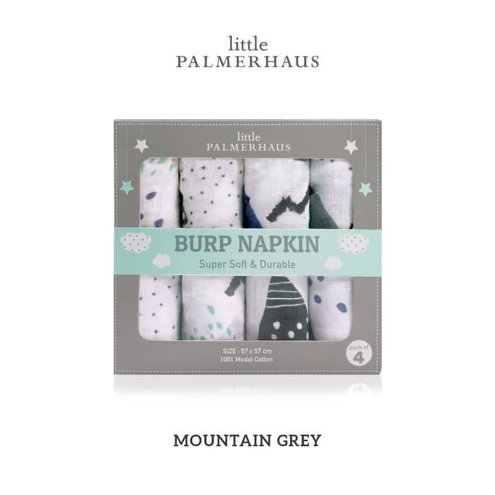 PALMERHAUS BURP NAPKIN BOY SET OF 4
