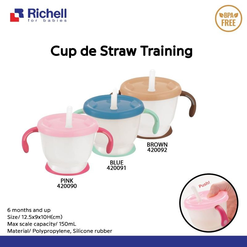 RICHELL CUP DE STRAW TRAINING BLUE 420091