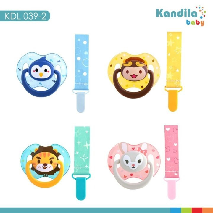 KANDILA SILICONE PACIFIER+CLIP STAGE 1 KDL039