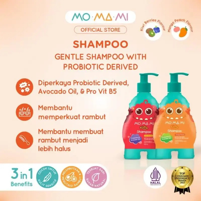 MO MA MI KIDS SHAMPOO MANGO PEACH 250ML