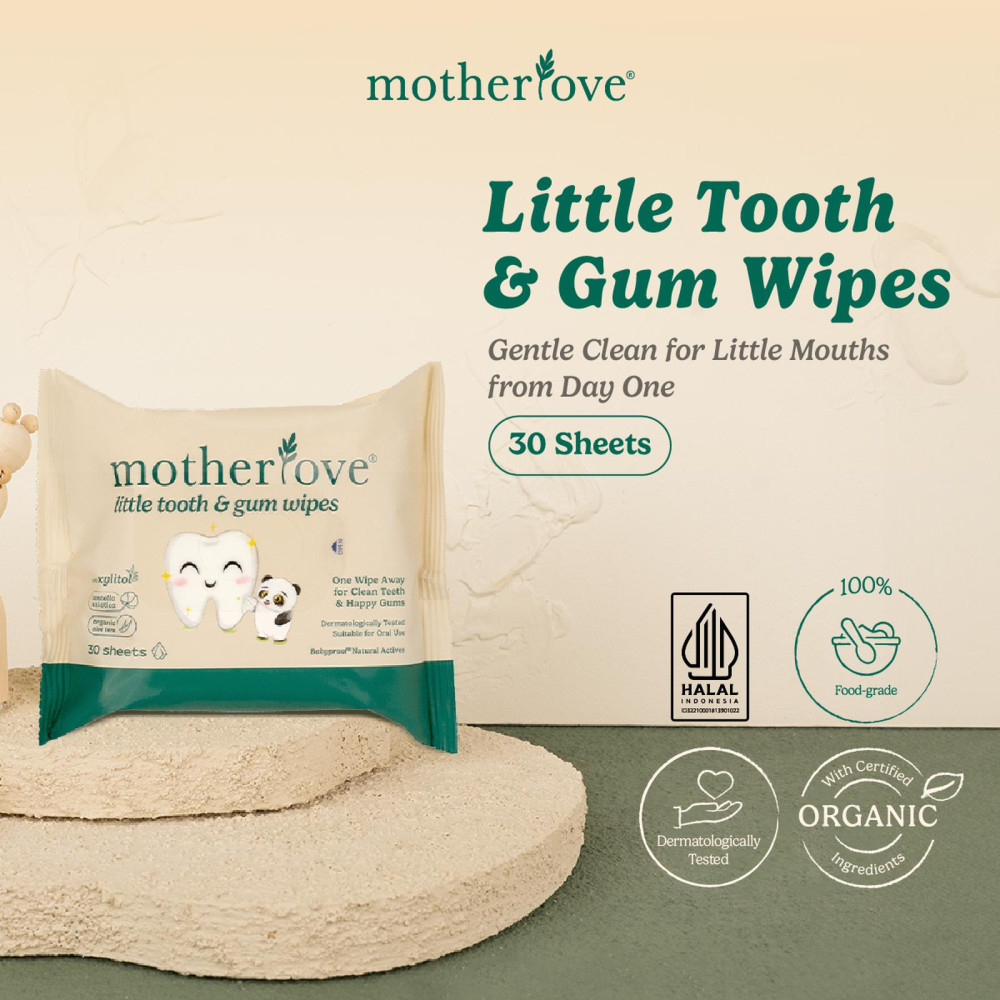 MOTHERLOVE LITTLE TOOTH & GUM WIPES