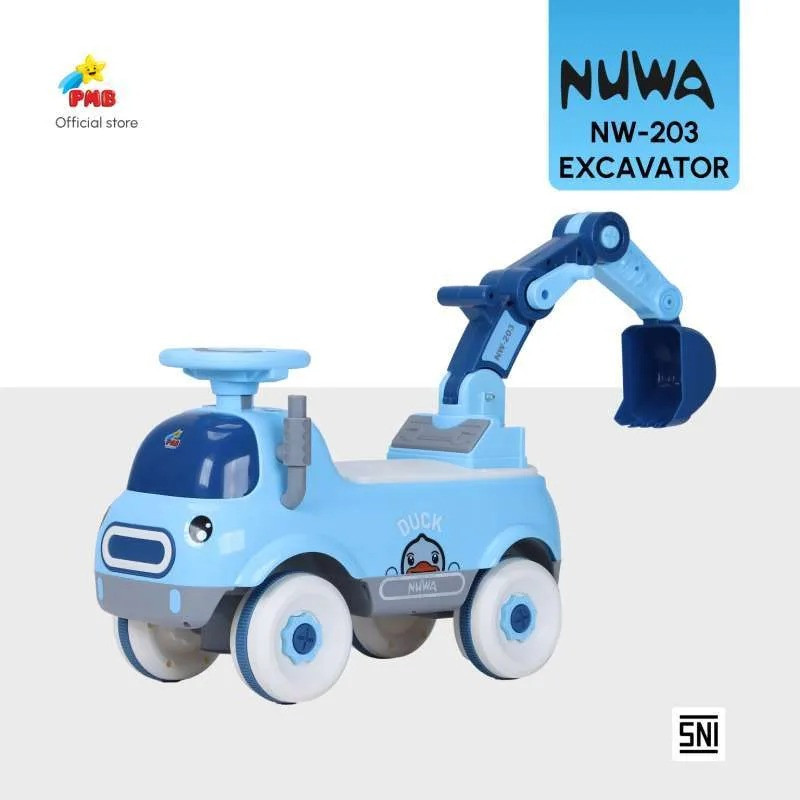 PMB RIDE ON NW203 ECAVATOR BLUE