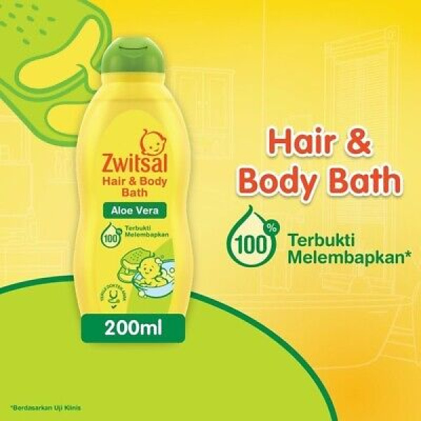 ZWITSAL HAIR&BODY ALOE VERA BOTTLE 200ML