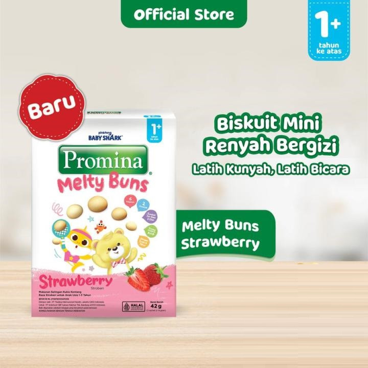 PROMINA MELTY BUNS STRAWBERRY BOX 45G