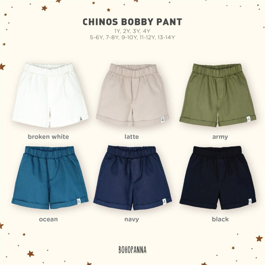 BOHO CHINOS BOBBY PANTS BLACK 3Y