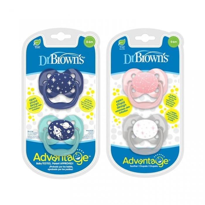 DR BROWN`S ADVANTAGE PACIFIER STAGE 1 ASST PA12000-INTLX