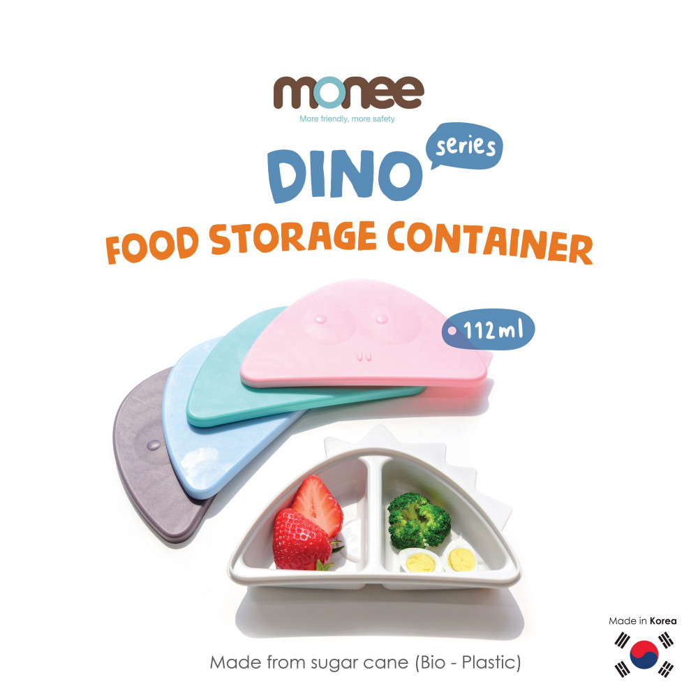 MONEE DINOSAUR FOOD STORAGE CONTAINER CHOCO