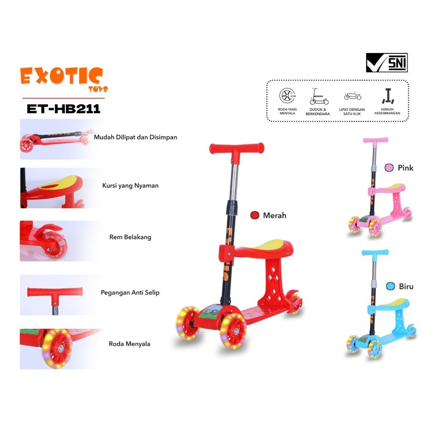 EXOTIC SCOOTER ET-HB211 (DUDUK) PINK