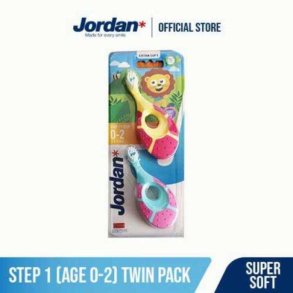 JORDAN KIDS TOOTHBRUSH STEP 1 TWIN SOFT