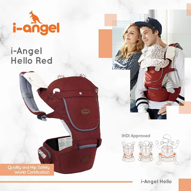 I-ANGEL HELLO MELANGE RED IA-125-MG