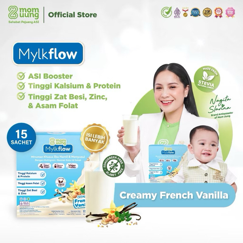 MOMUUNG SUSU MYLKFLOW VANILLA ISI 15