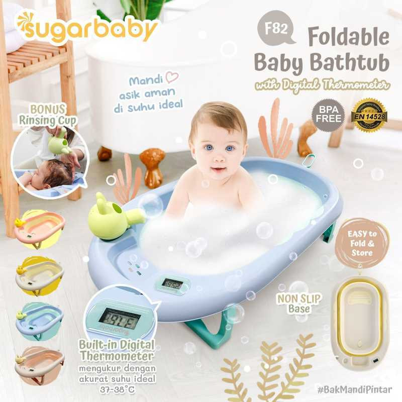 SUGAR BABY FOLDABLE BABY BATHTUB - THERMO F82 GREY