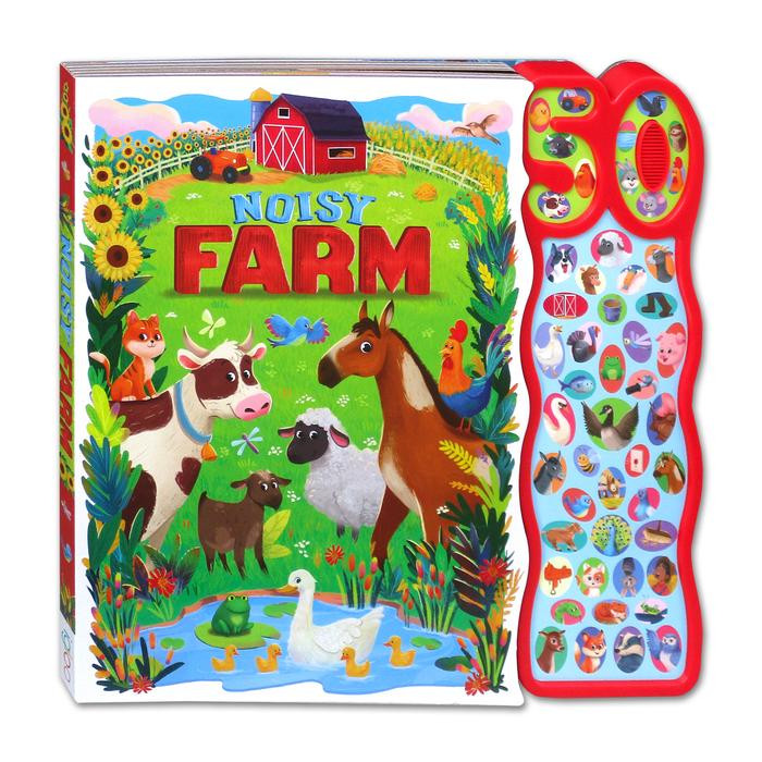HBB NOISY FARM SOUNDS BOARD BOOK WITH 50 SOUNDS