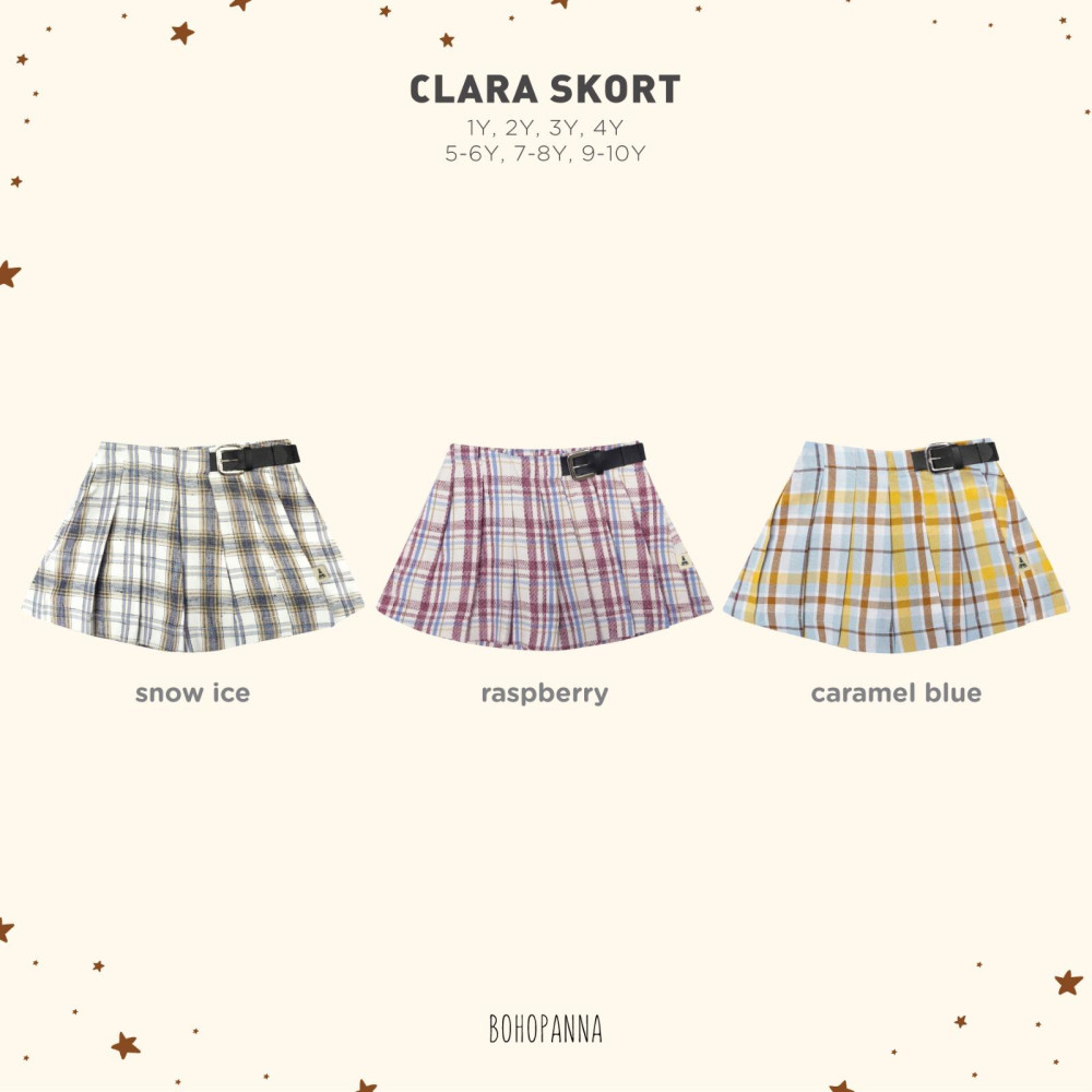BOHO CLARA SKORT RASPBERRY 2Y