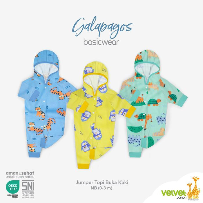 VELVET BAJU KODOK TOPI BK KK NB GALAPAGOS