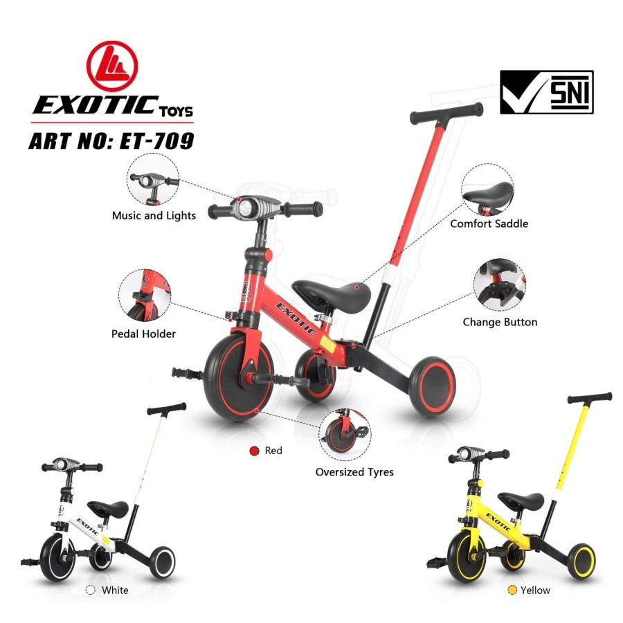 EXOTIC TRICYCLE ET-709 WHITE