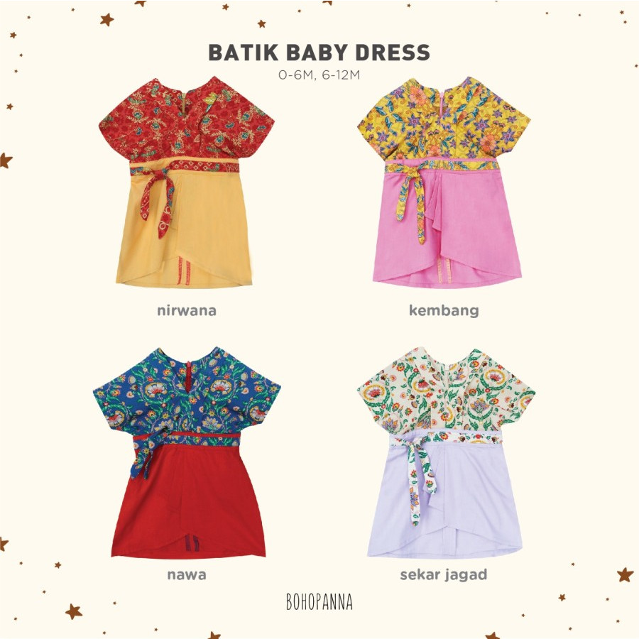 BOHO BATIK BABY DRESS 6-12M