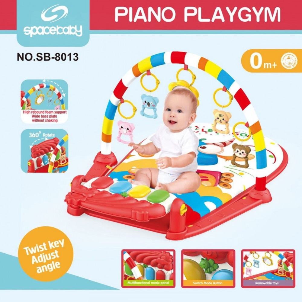 SPACEBABY PIANO PLAYGYM RAINBOW SB-8013 RED