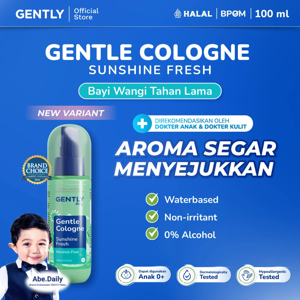GENTLY GENTEL COLOGNE SUNSHINE FRESH 100 ML