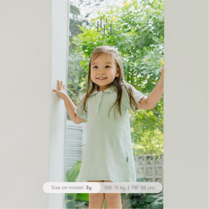 PALMERHAUS A-LINE POLO DRESS FROST GREEN 3Y